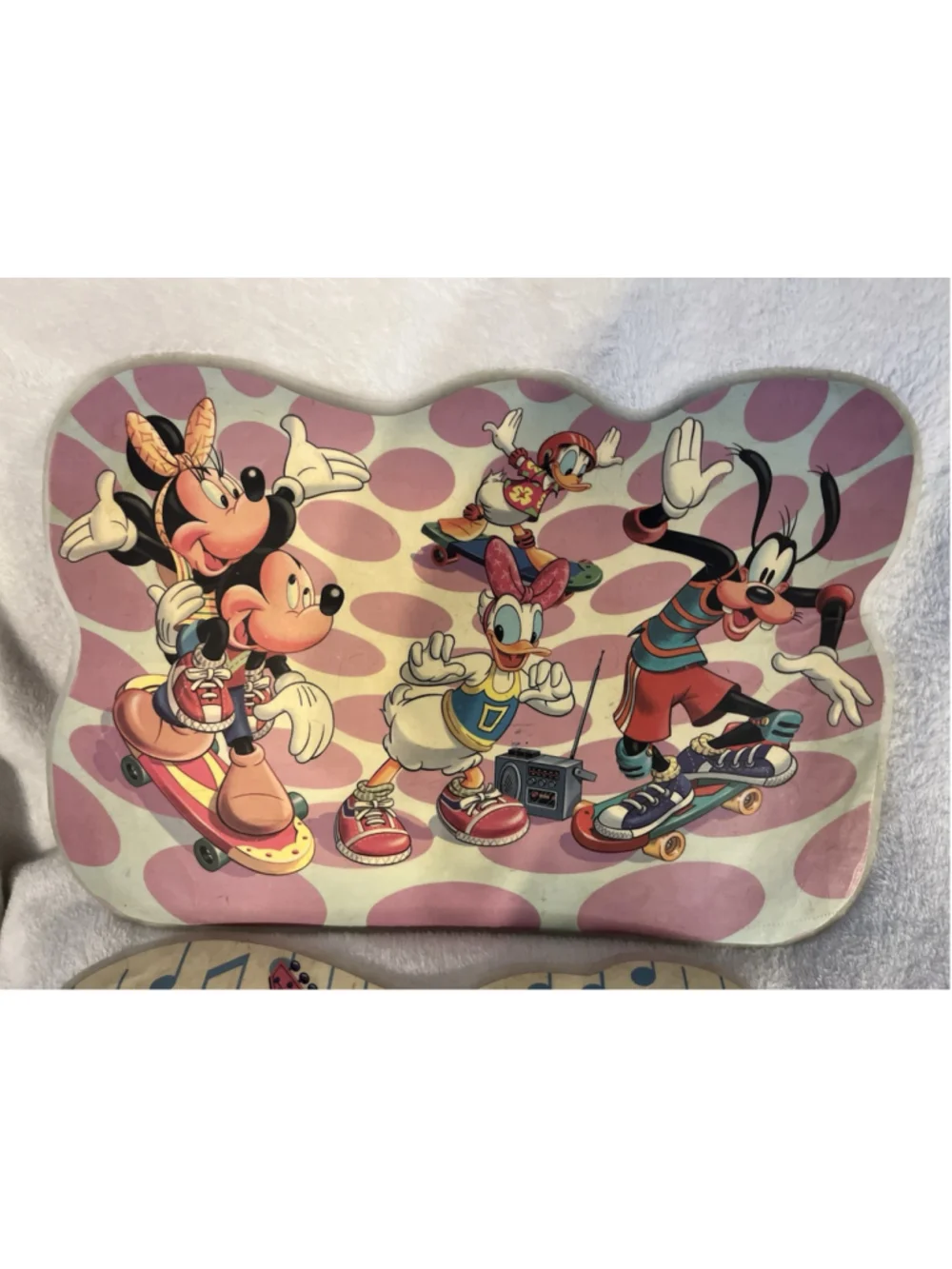Vintage Disney Mickey Mouse Donald Duck Activity Placemats 1980S SET OF 2 SEE